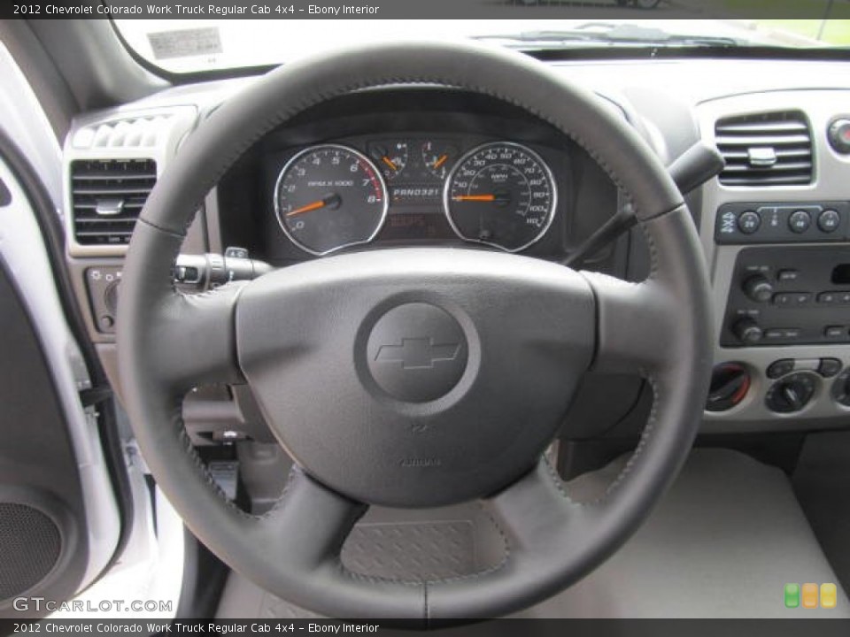 Ebony Interior Steering Wheel for the 2012 Chevrolet Colorado Work Truck Regular Cab 4x4 #63935646