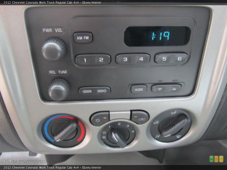 Ebony Interior Audio System for the 2012 Chevrolet Colorado Work Truck Regular Cab 4x4 #63935655