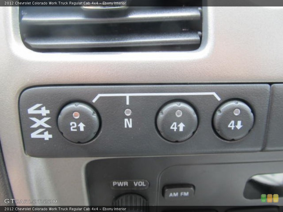 Ebony Interior Controls for the 2012 Chevrolet Colorado Work Truck Regular Cab 4x4 #63935665