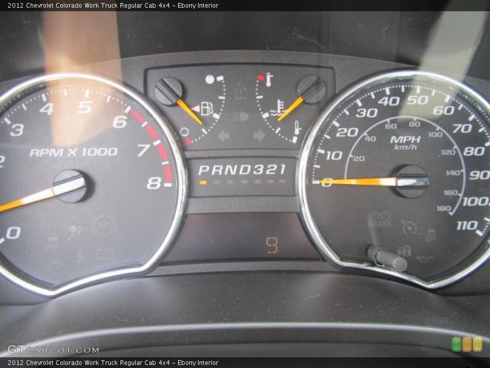 Ebony Interior Gauges for the 2012 Chevrolet Colorado Work Truck Regular Cab 4x4 #63935688