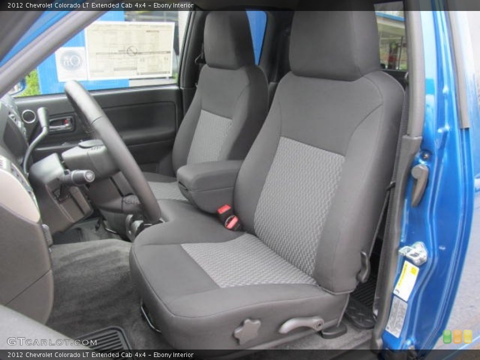Ebony Interior Front Seat for the 2012 Chevrolet Colorado LT Extended Cab 4x4 #63935743