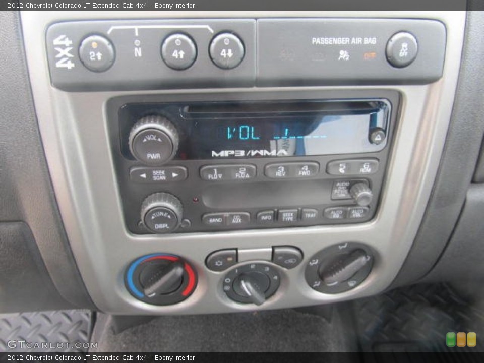 Ebony Interior Controls for the 2012 Chevrolet Colorado LT Extended Cab 4x4 #63935758