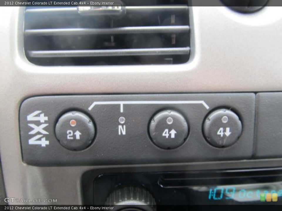 Ebony Interior Controls for the 2012 Chevrolet Colorado LT Extended Cab 4x4 #63935764