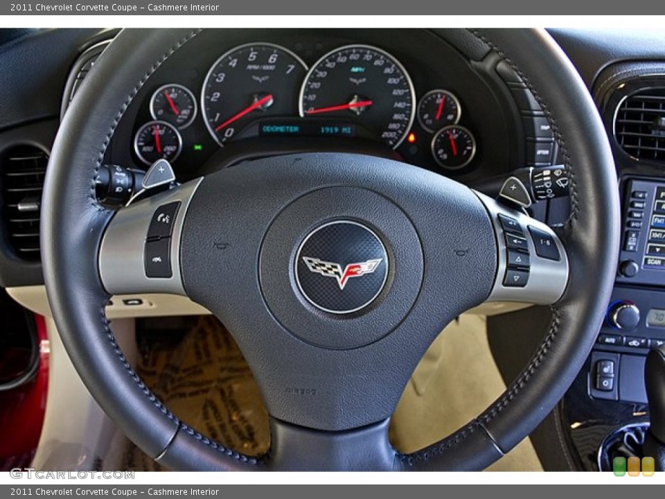 Cashmere Interior Steering Wheel for the 2011 Chevrolet Corvette Coupe #63938417