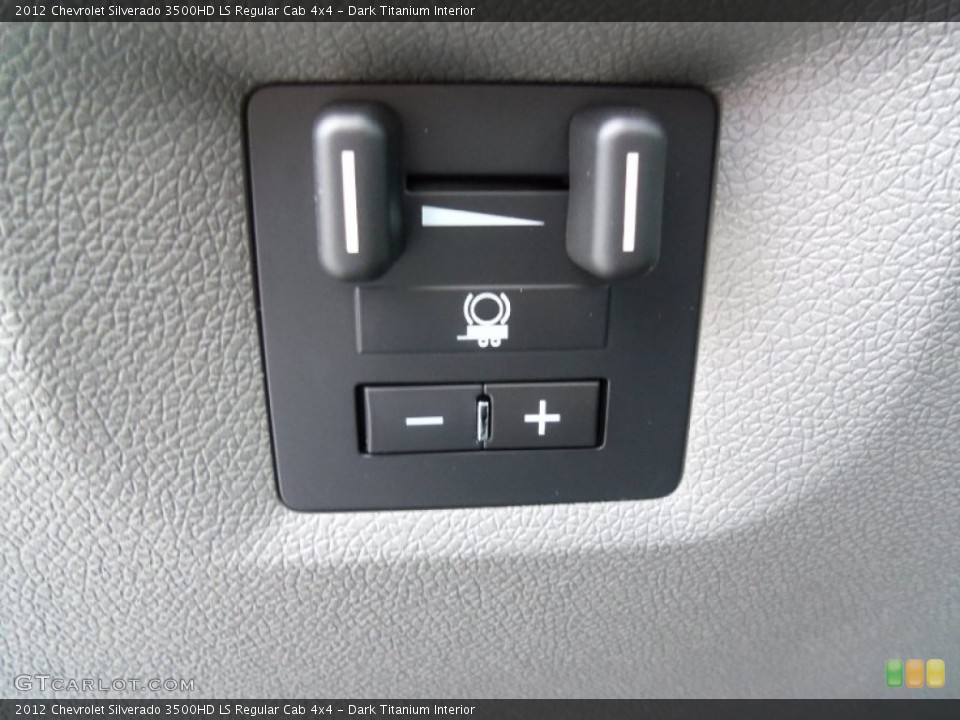 Dark Titanium Interior Controls for the 2012 Chevrolet Silverado 3500HD LS Regular Cab 4x4 #63941039