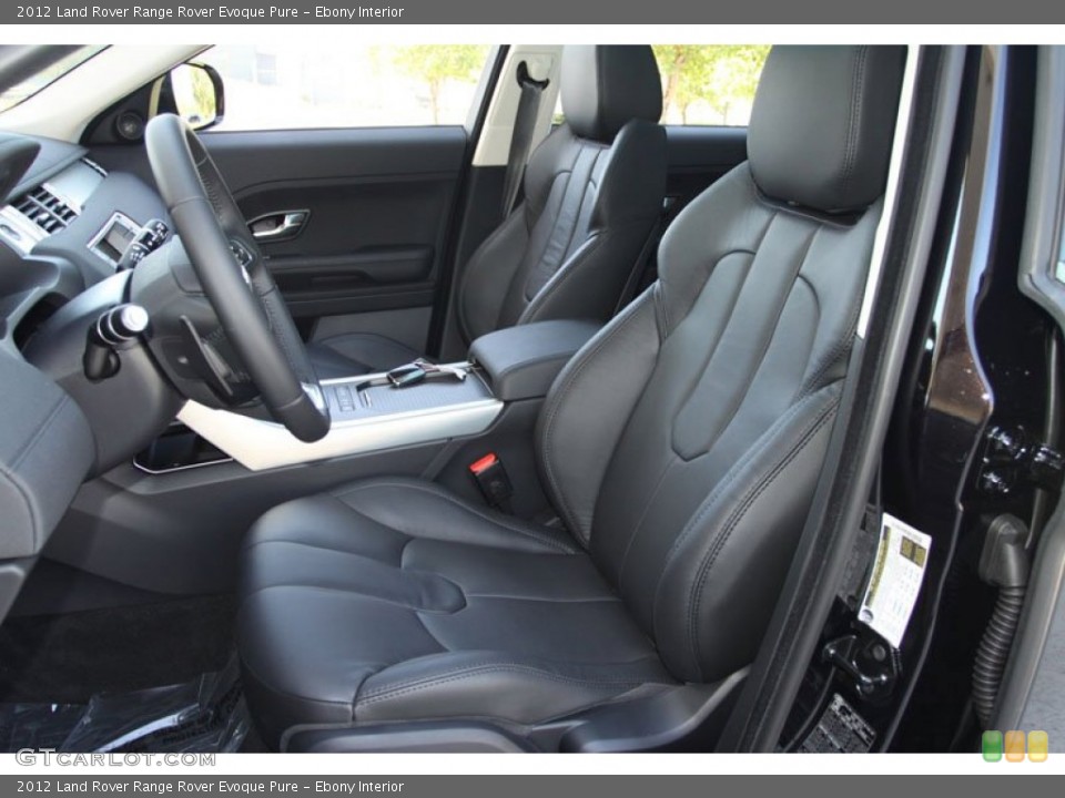 Ebony Interior Front Seat for the 2012 Land Rover Range Rover Evoque Pure #63941953