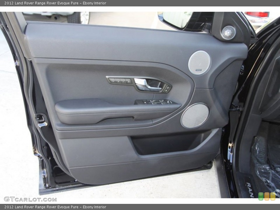 Ebony Interior Door Panel for the 2012 Land Rover Range Rover Evoque Pure #63942013