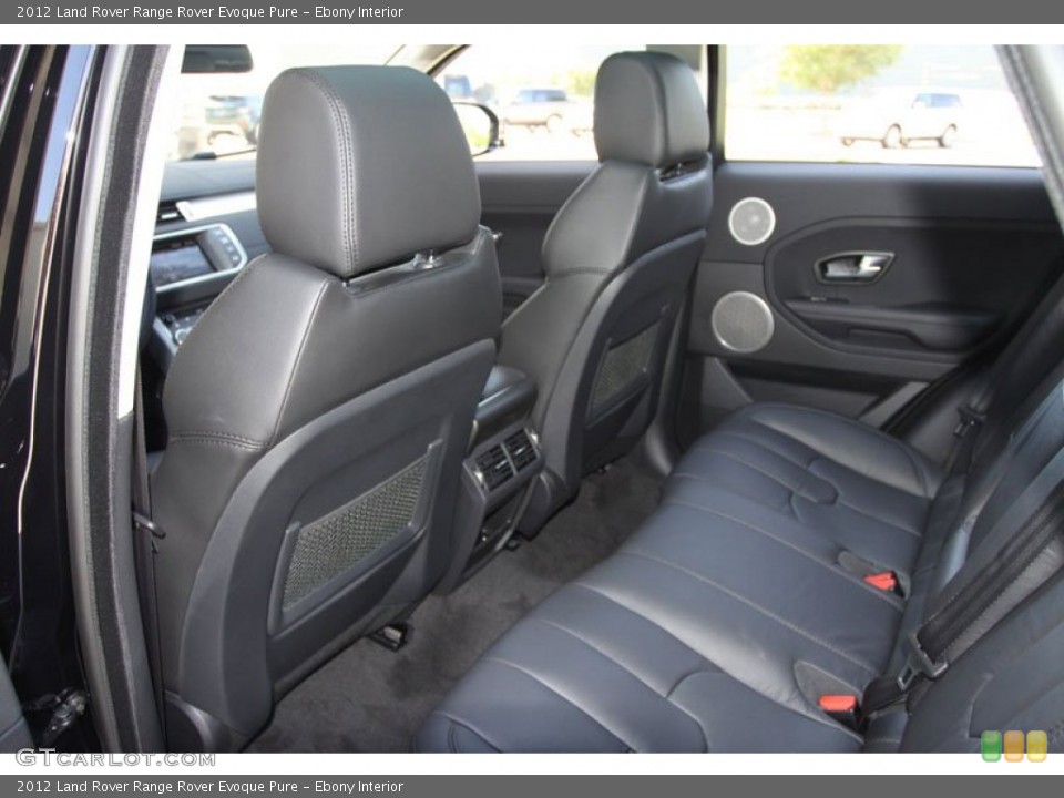 Ebony Interior Photo for the 2012 Land Rover Range Rover Evoque Pure #63942019