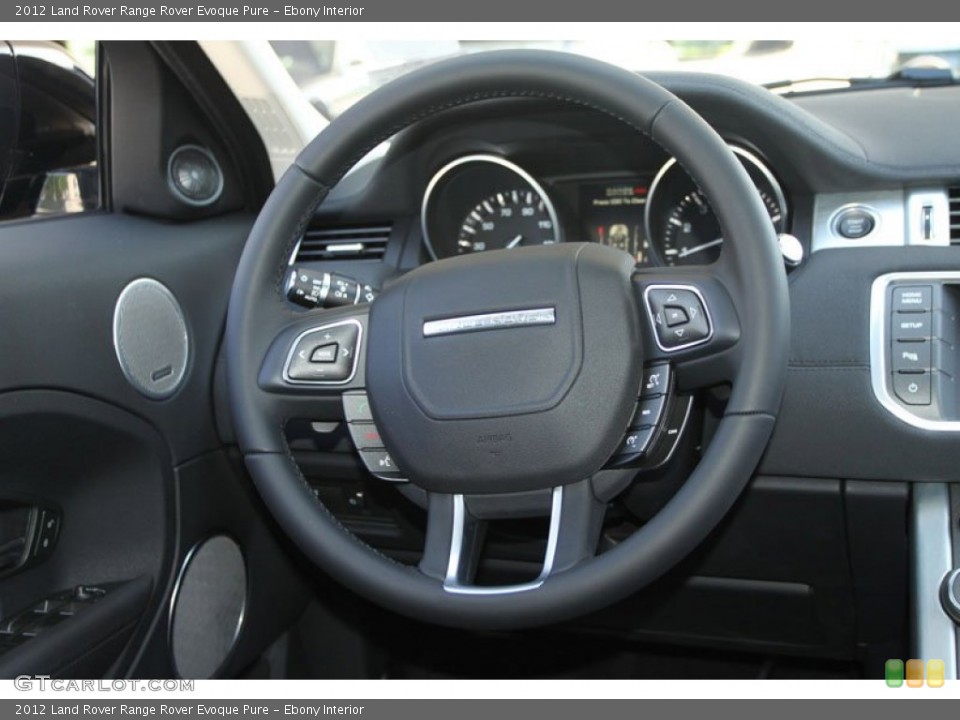 Ebony Interior Steering Wheel for the 2012 Land Rover Range Rover Evoque Pure #63942037