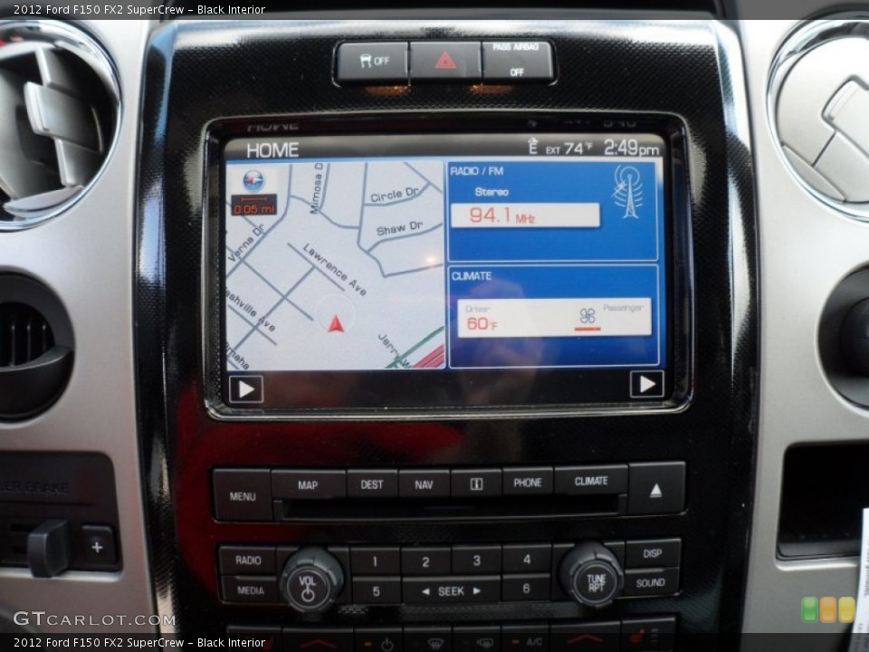 Black Interior Navigation for the 2012 Ford F150 FX2 SuperCrew #63949342