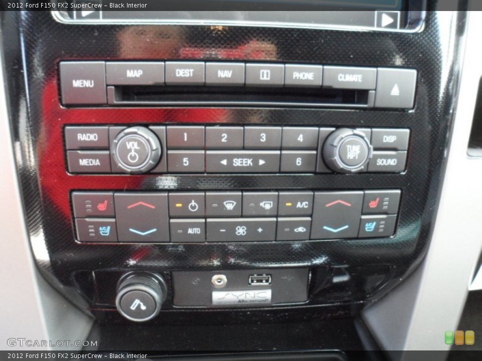 Black Interior Controls for the 2012 Ford F150 FX2 SuperCrew #63949348