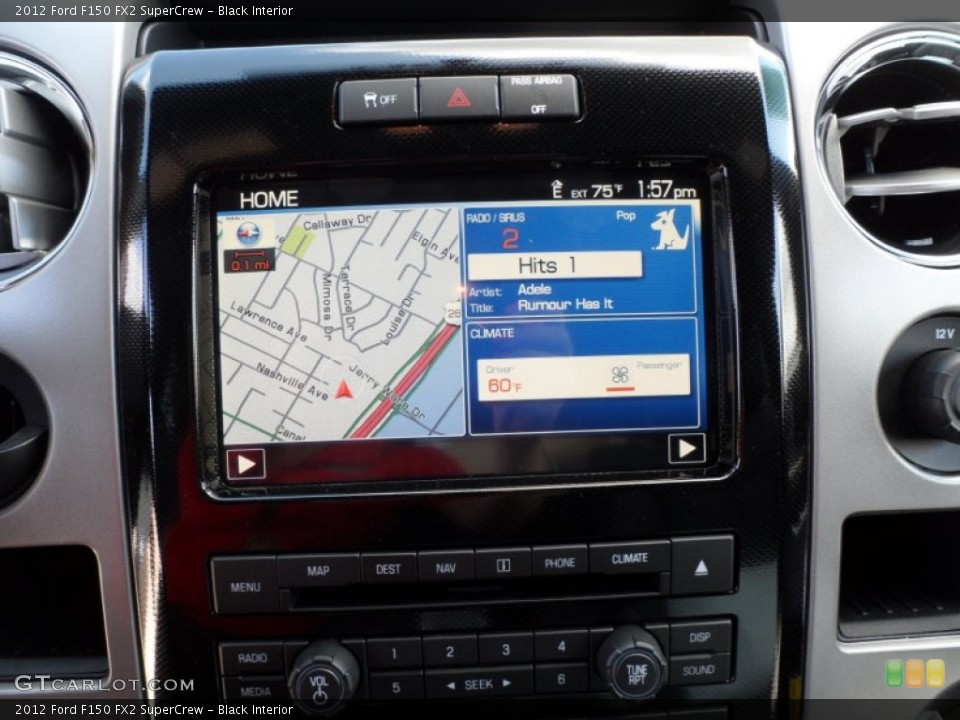 Black Interior Navigation for the 2012 Ford F150 FX2 SuperCrew #63949687