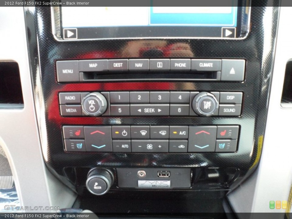 Black Interior Controls for the 2012 Ford F150 FX2 SuperCrew #63949696