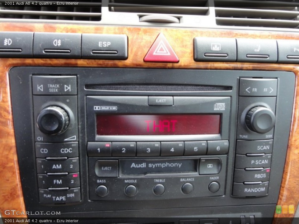 Ecru Interior Audio System for the 2001 Audi A8 4.2 quattro #63952183