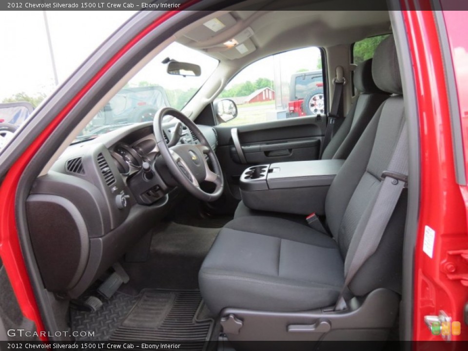 Ebony Interior Front Seat for the 2012 Chevrolet Silverado 1500 LT Crew Cab #63953959