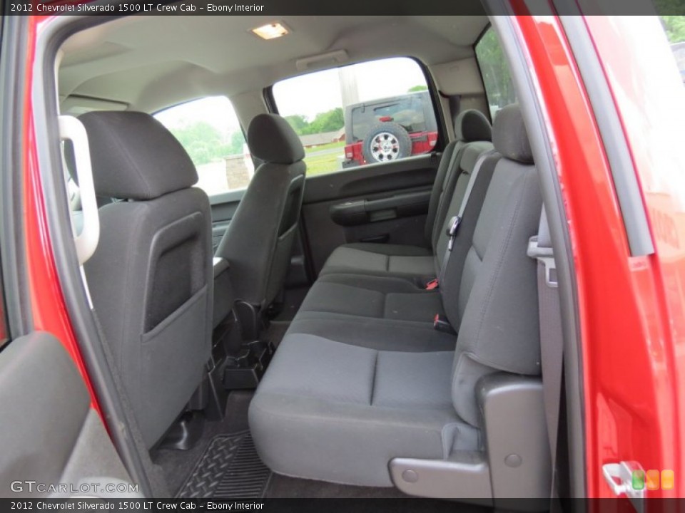 Ebony Interior Rear Seat for the 2012 Chevrolet Silverado 1500 LT Crew Cab #63953967
