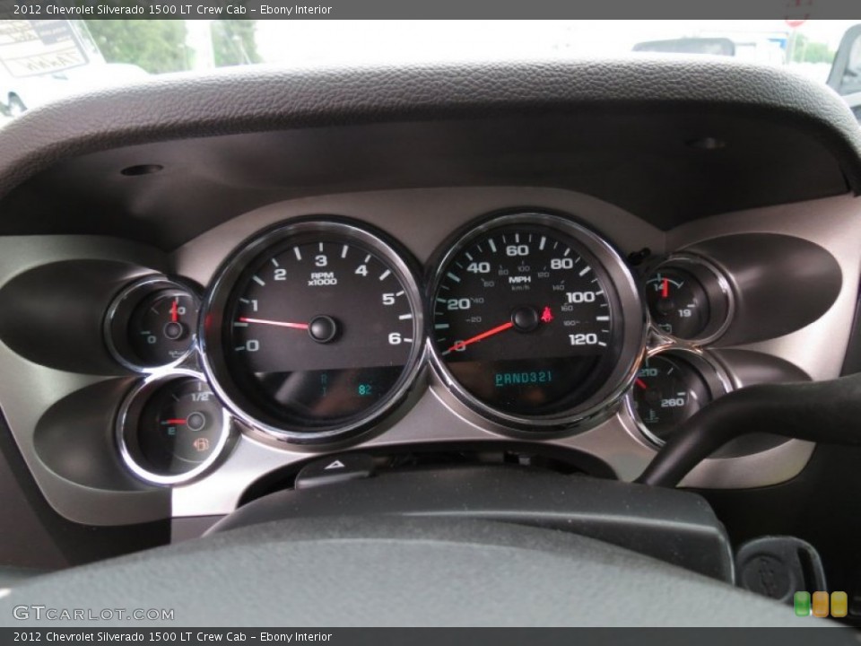 Ebony Interior Gauges for the 2012 Chevrolet Silverado 1500 LT Crew Cab #63954043