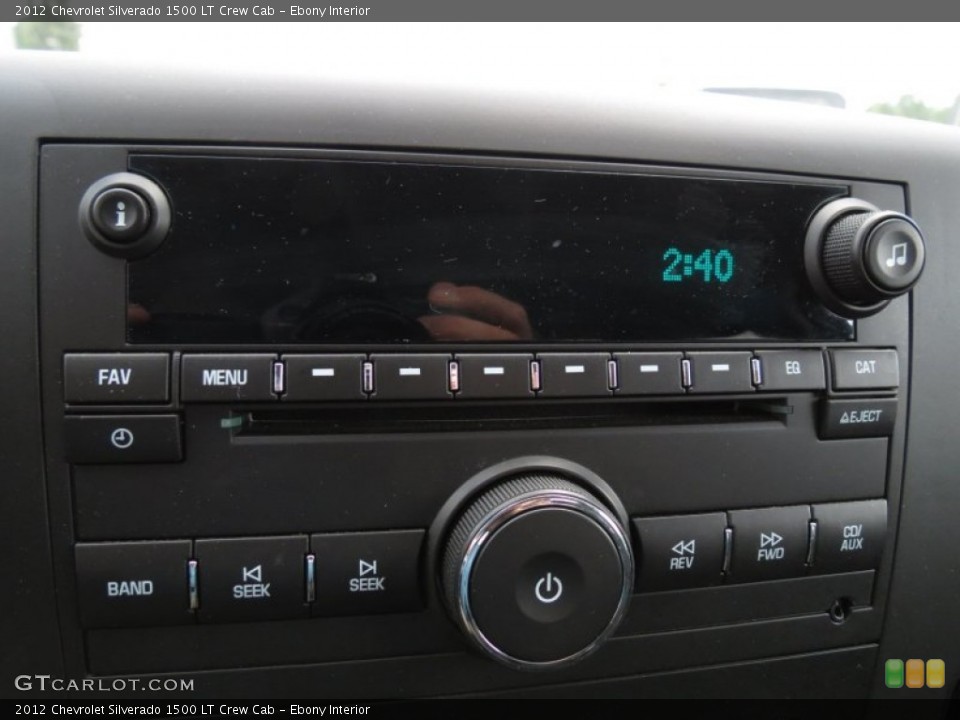 Ebony Interior Audio System for the 2012 Chevrolet Silverado 1500 LT Crew Cab #63954061