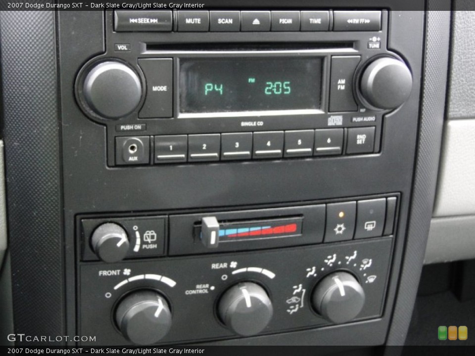Dark Slate Gray/Light Slate Gray Interior Controls for the 2007 Dodge Durango SXT #63957081