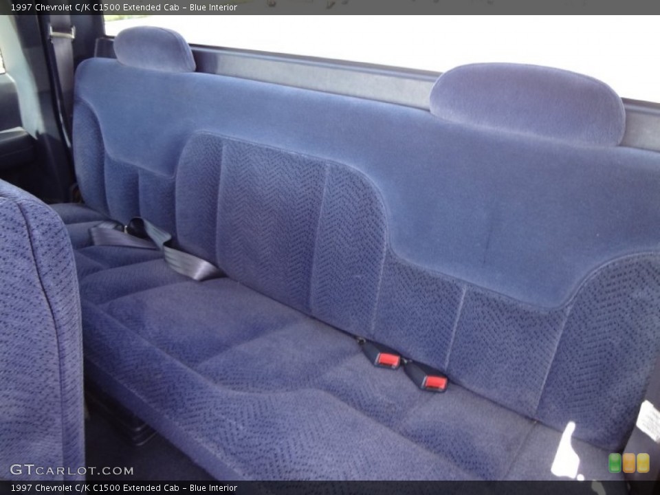 Blue Interior Rear Seat for the 1997 Chevrolet C/K C1500 Extended Cab #63957994