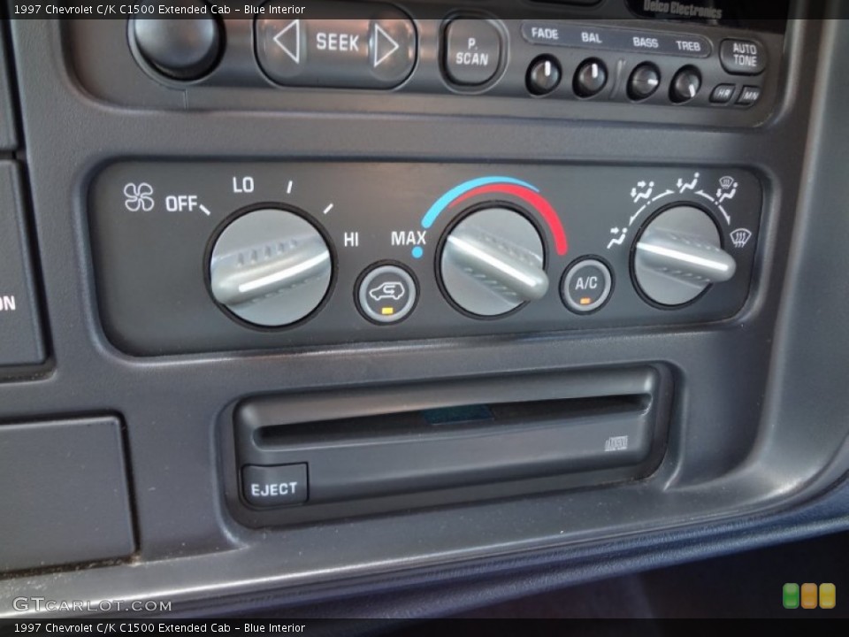 Blue Interior Controls for the 1997 Chevrolet C/K C1500 Extended Cab #63958136