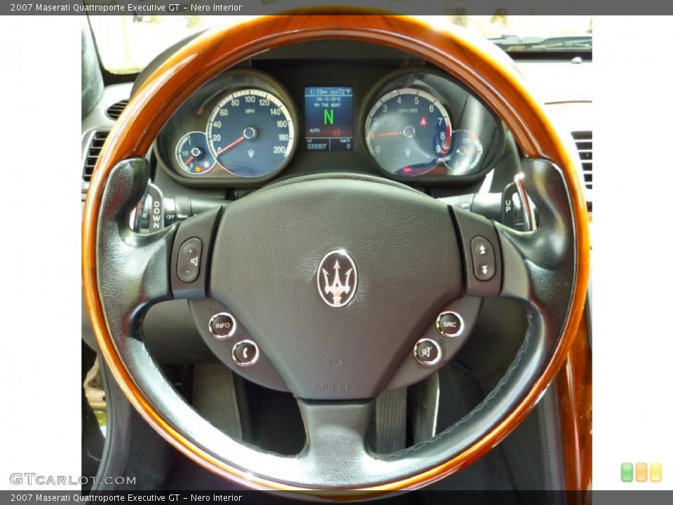 Nero Interior Steering Wheel for the 2007 Maserati Quattroporte Executive GT #63962685