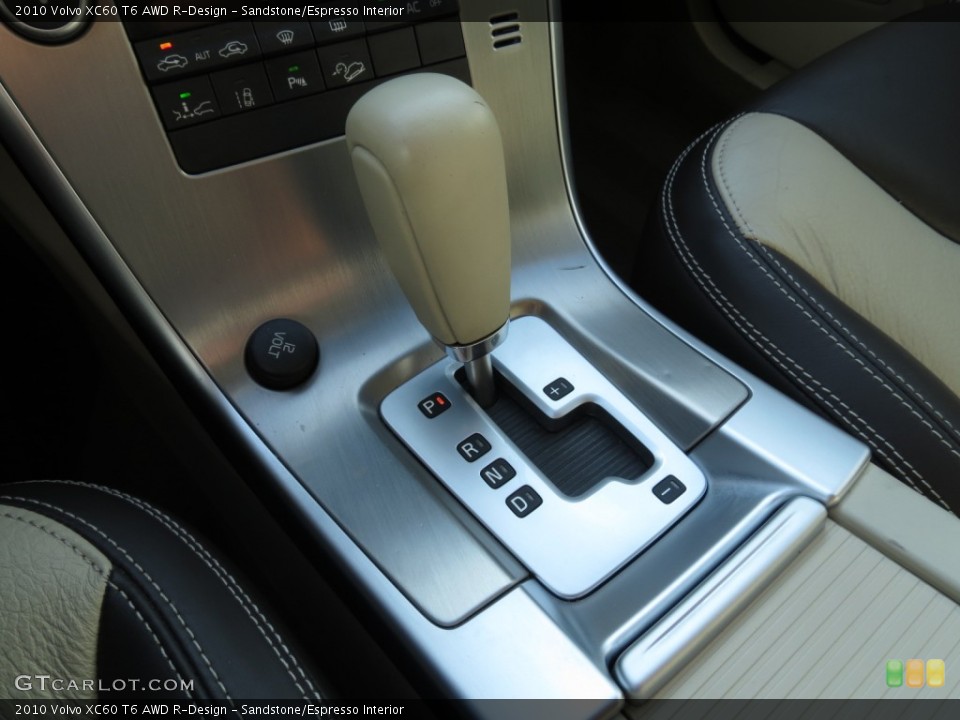 Sandstone/Espresso Interior Transmission for the 2010 Volvo XC60 T6 AWD R-Design #63962770