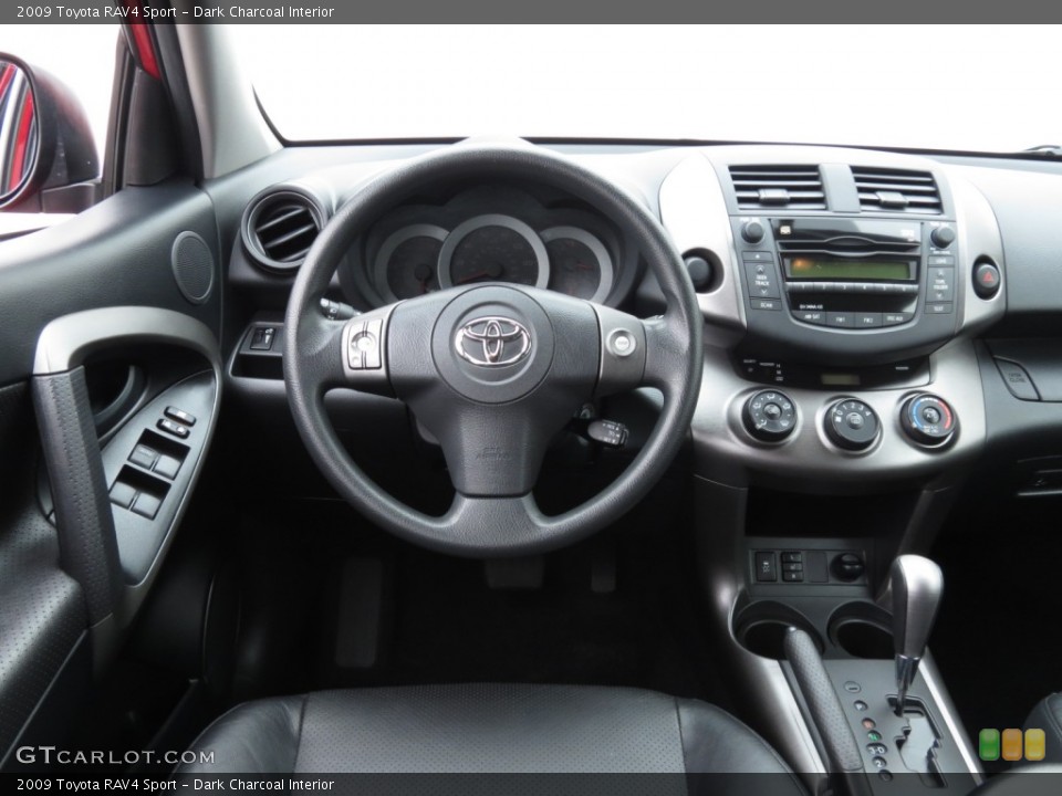 Dark Charcoal Interior Dashboard for the 2009 Toyota RAV4 Sport #63963544