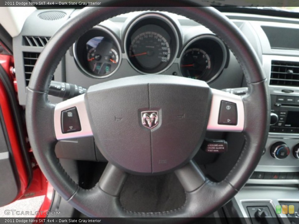 Dark Slate Gray Interior Steering Wheel for the 2011 Dodge Nitro SXT 4x4 #63965125