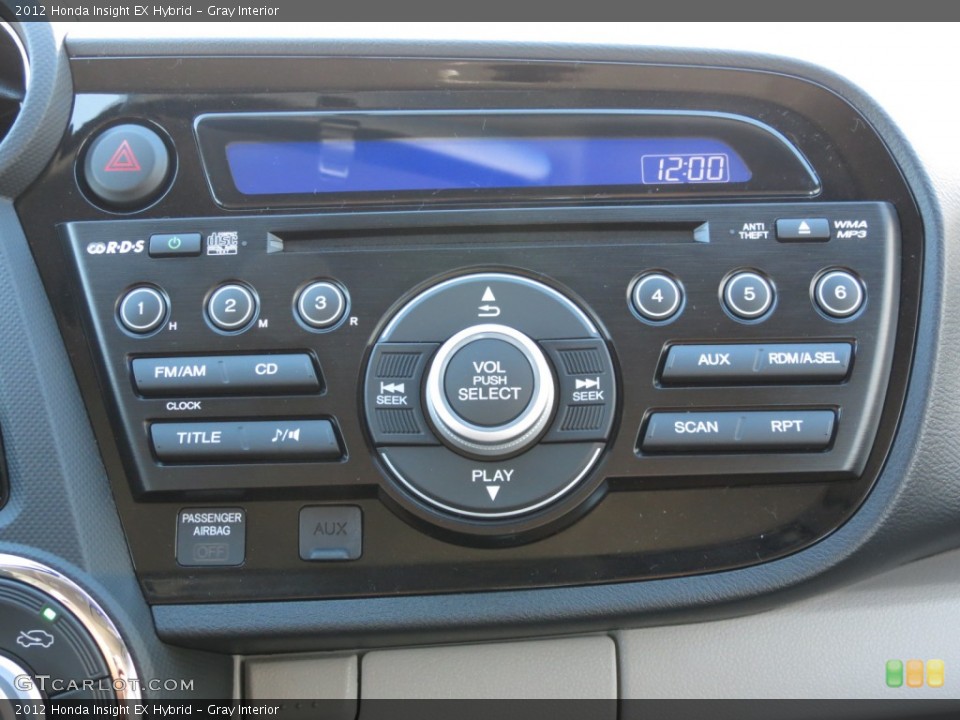 Gray Interior Controls for the 2012 Honda Insight EX Hybrid #63966547