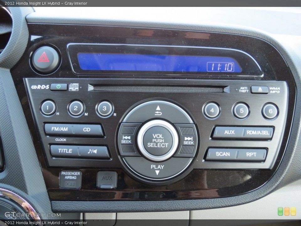 Gray Interior Controls for the 2012 Honda Insight LX Hybrid #63966913