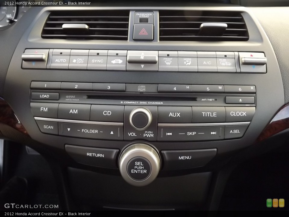 Black Interior Controls for the 2012 Honda Accord Crosstour EX #63967423