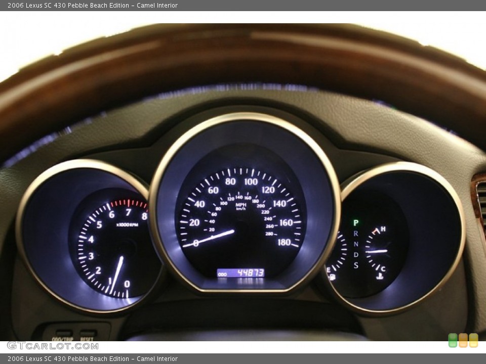 Camel Interior Gauges for the 2006 Lexus SC 430 Pebble Beach Edition #63968870