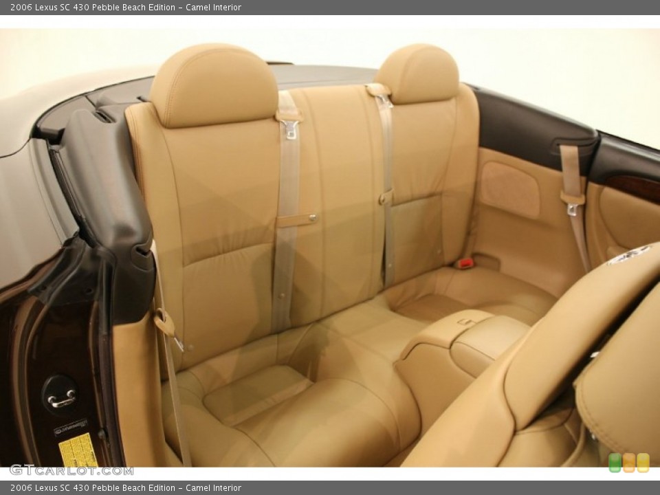 Camel Interior Rear Seat for the 2006 Lexus SC 430 Pebble Beach Edition #63968960