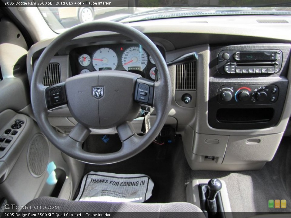 Taupe Interior Dashboard for the 2005 Dodge Ram 3500 SLT Quad Cab 4x4 #63974955