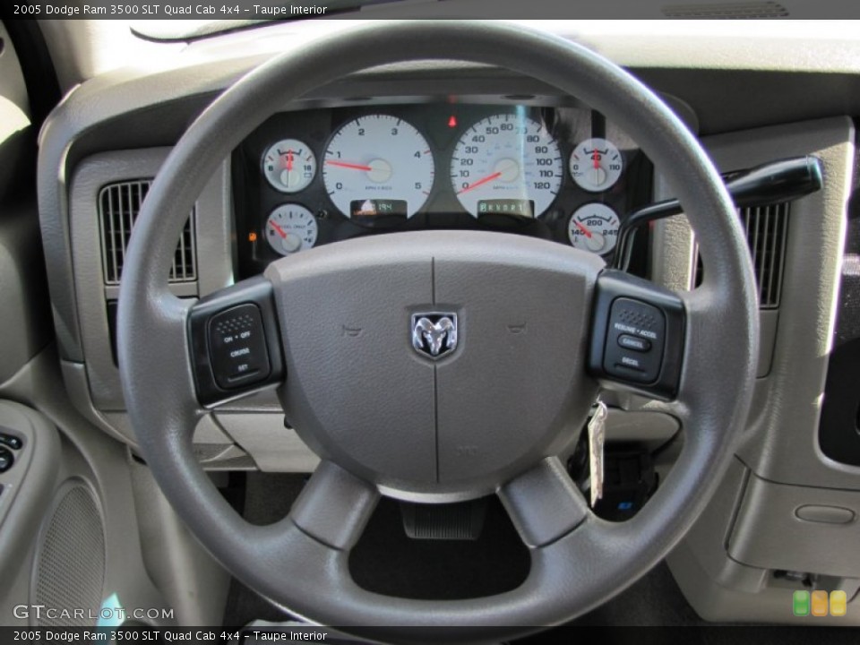 Taupe Interior Steering Wheel for the 2005 Dodge Ram 3500 SLT Quad Cab 4x4 #63974961