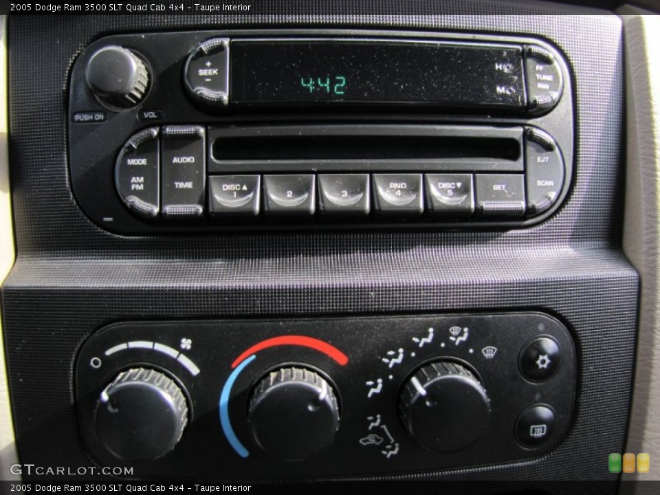 Taupe Interior Controls for the 2005 Dodge Ram 3500 SLT Quad Cab 4x4 #63974988