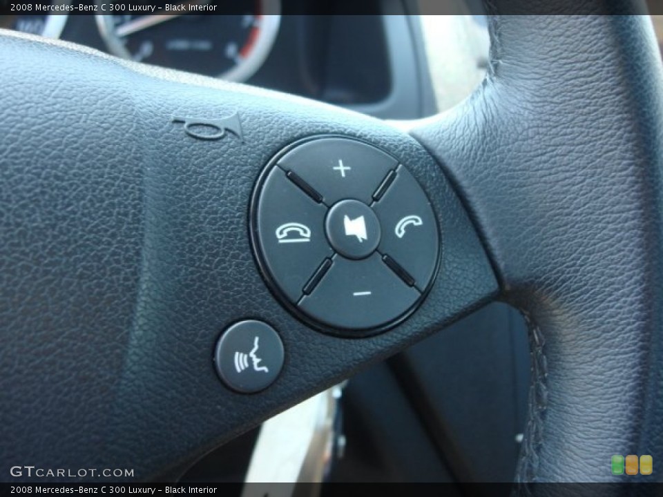Black Interior Controls for the 2008 Mercedes-Benz C 300 Luxury #63980046