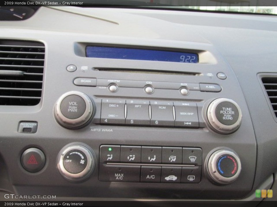 Gray Interior Audio System for the 2009 Honda Civic DX-VP Sedan #63984459