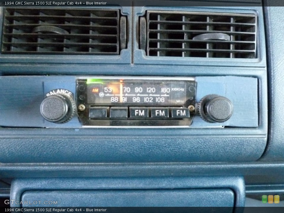 Blue Interior Audio System for the 1994 GMC Sierra 1500 SLE Regular Cab 4x4 #63988604