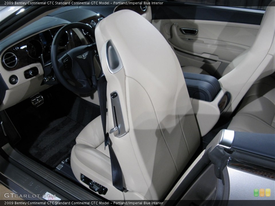 Portland/Imperial Blue 2009 Bentley Continental GTC Interiors