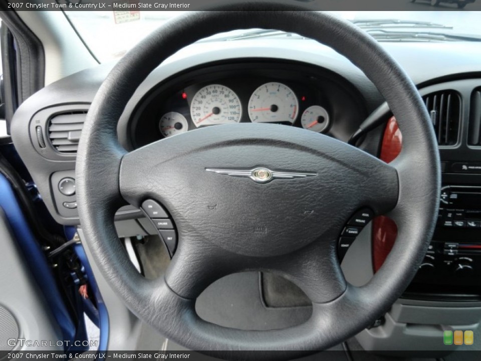 Medium Slate Gray Interior Steering Wheel for the 2007 Chrysler Town & Country LX #63991209