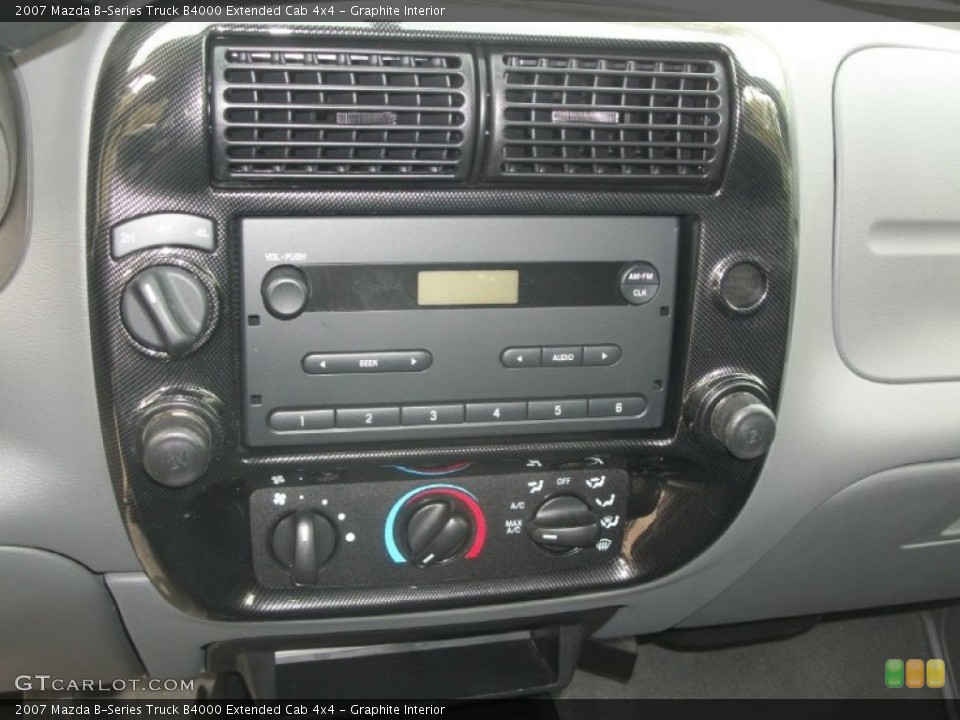 Graphite Interior Controls for the 2007 Mazda B-Series Truck B4000 Extended Cab 4x4 #63991806