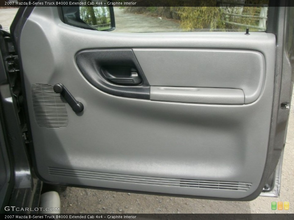 Graphite Interior Door Panel for the 2007 Mazda B-Series Truck B4000 Extended Cab 4x4 #63991888