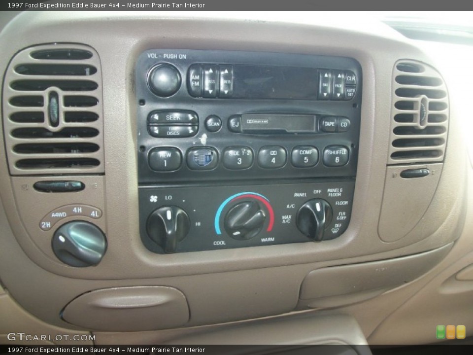 Medium Prairie Tan Interior Controls for the 1997 Ford Expedition Eddie Bauer 4x4 #63992454