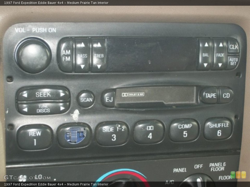 Medium Prairie Tan Interior Audio System for the 1997 Ford Expedition Eddie Bauer 4x4 #63992463
