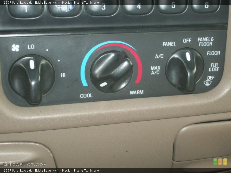 Medium Prairie Tan Interior Controls for the 1997 Ford Expedition Eddie Bauer 4x4 #63992472