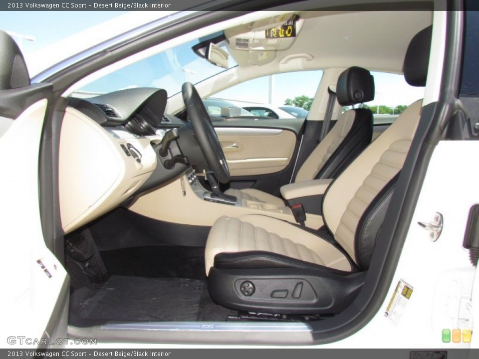 Desert Beige/Black Interior Photo for the 2013 Volkswagen CC Sport #63993969