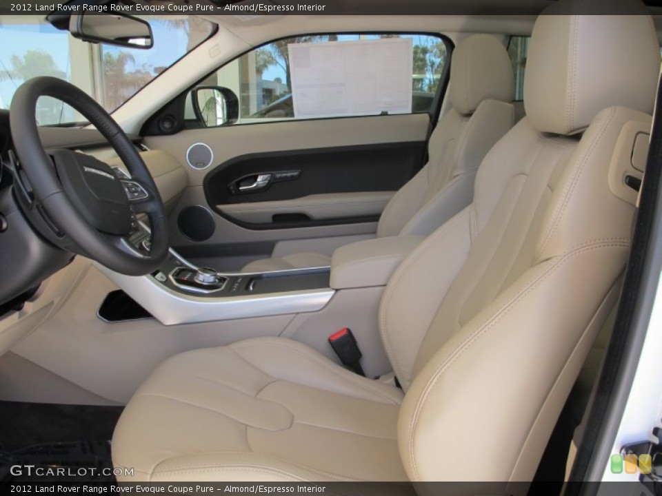 Almond/Espresso Interior Photo for the 2012 Land Rover Range Rover Evoque Coupe Pure #63994313