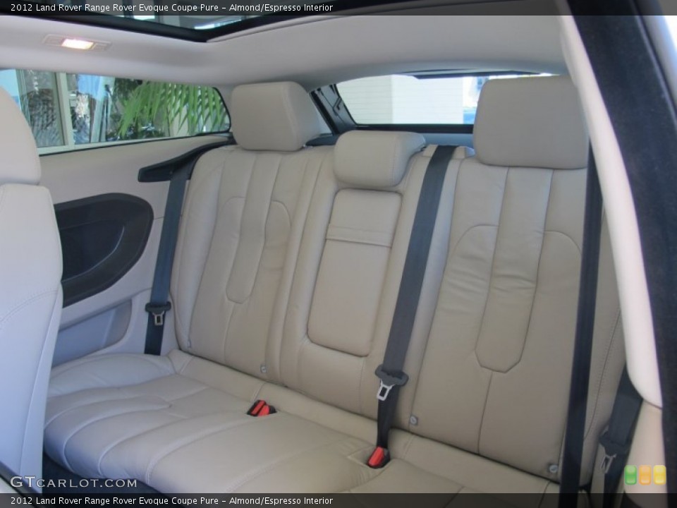 Almond/Espresso Interior Photo for the 2012 Land Rover Range Rover Evoque Coupe Pure #63994323